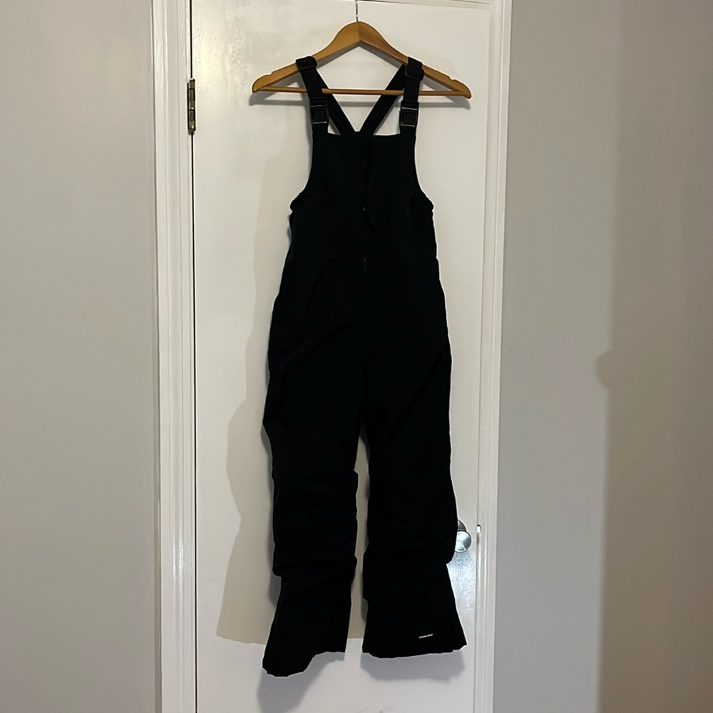 Lands’ End Kid’s Bib Snow Pants, Black, Size 10